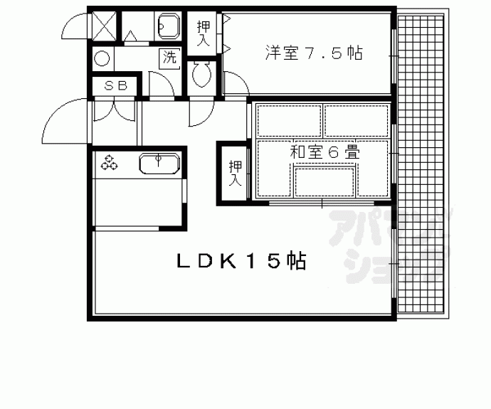 【ＡＦＩＣＩＯＮ堀川】間取