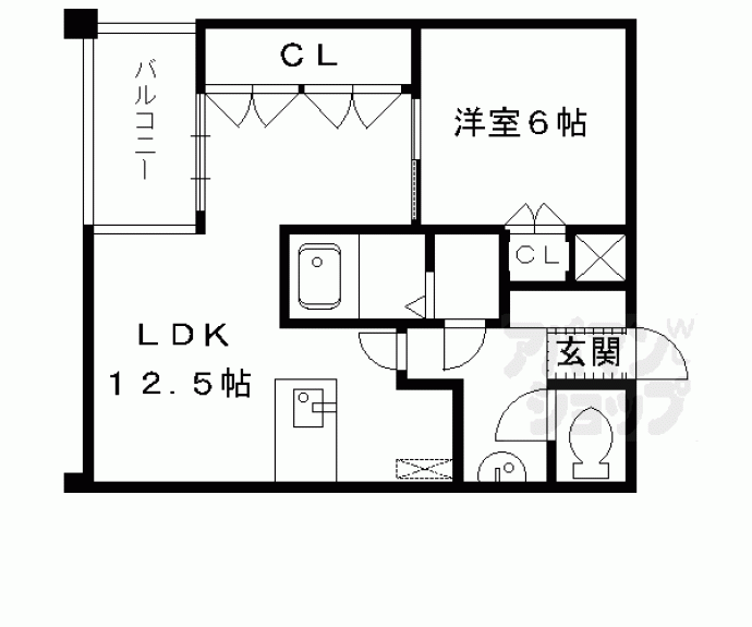 【プリオール烏丸三条】間取