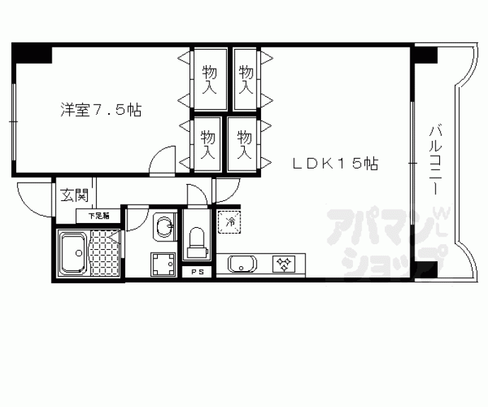 【サンフローラ下鴨東】間取