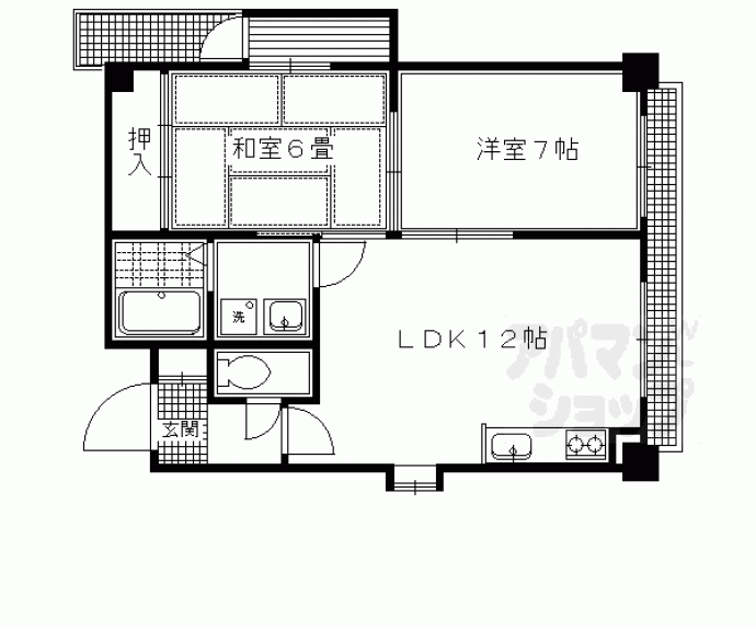 【ロイヤルハイツ白川】間取