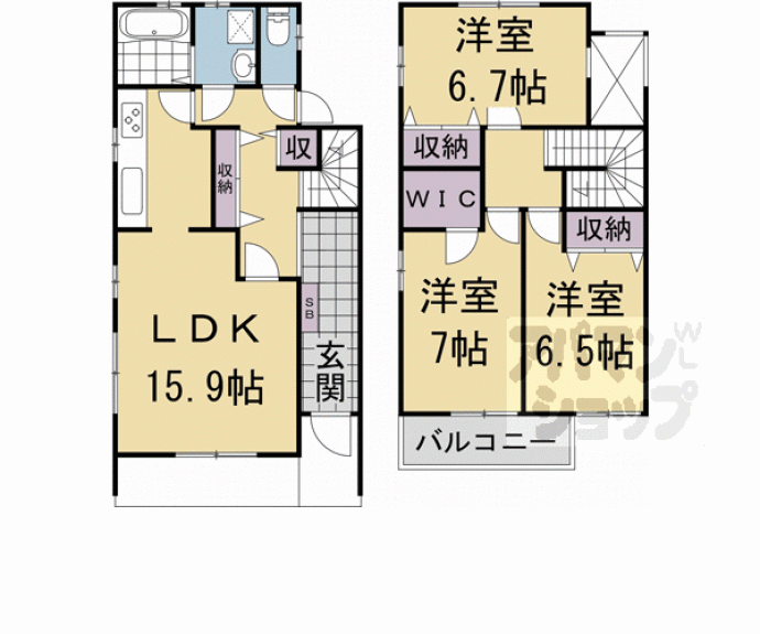 【南禅寺テラスハウス】間取