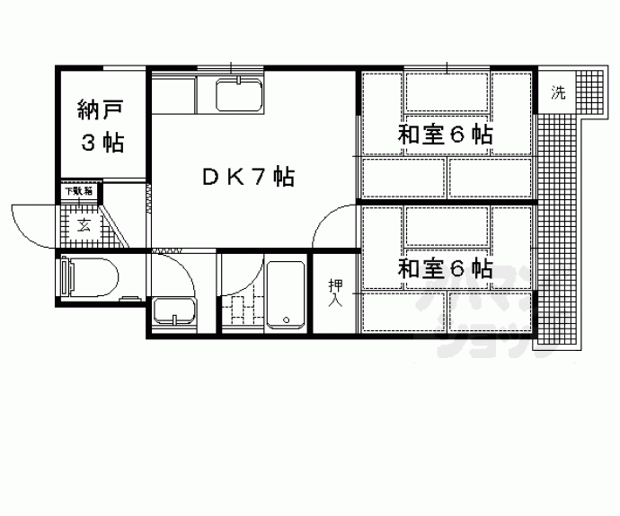 【くめマンション】間取