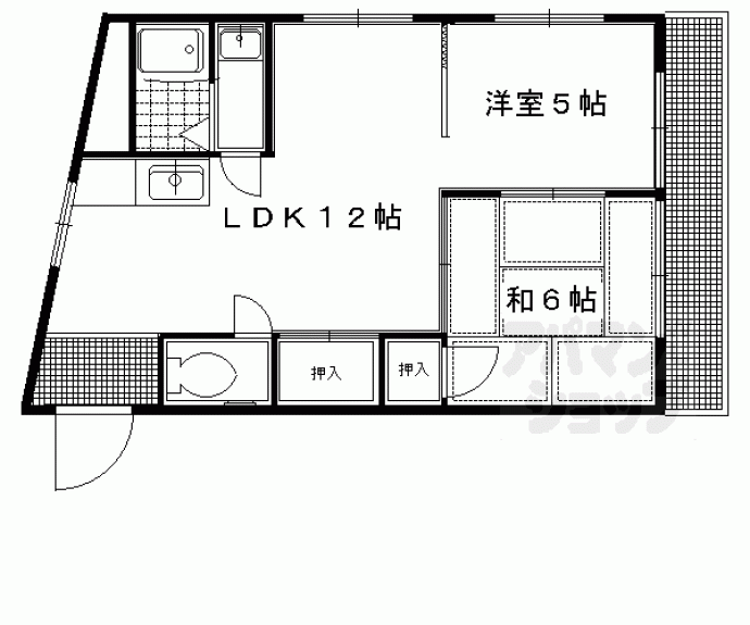 【パラシオン堤】間取