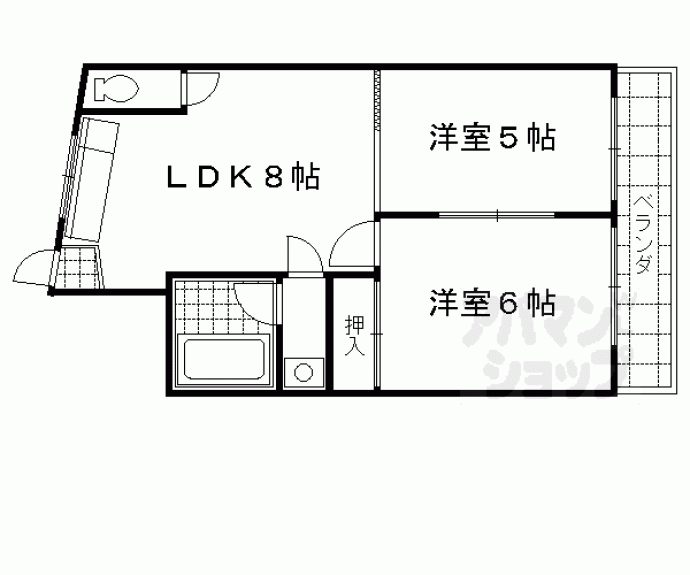 【パラシオン堤】間取