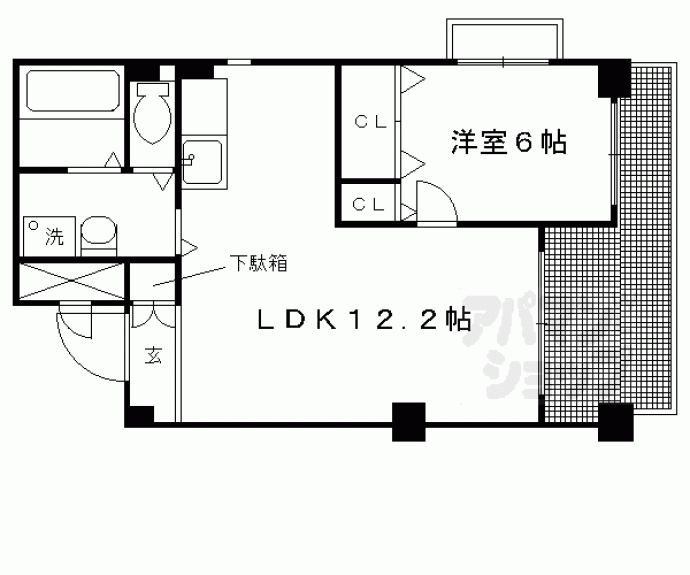 【プチドエル修学院】間取