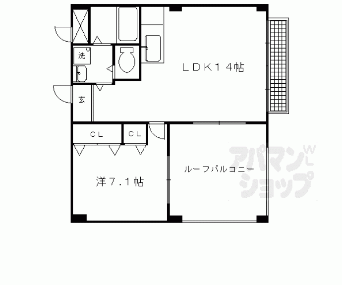 【プチドエル修学院】間取
