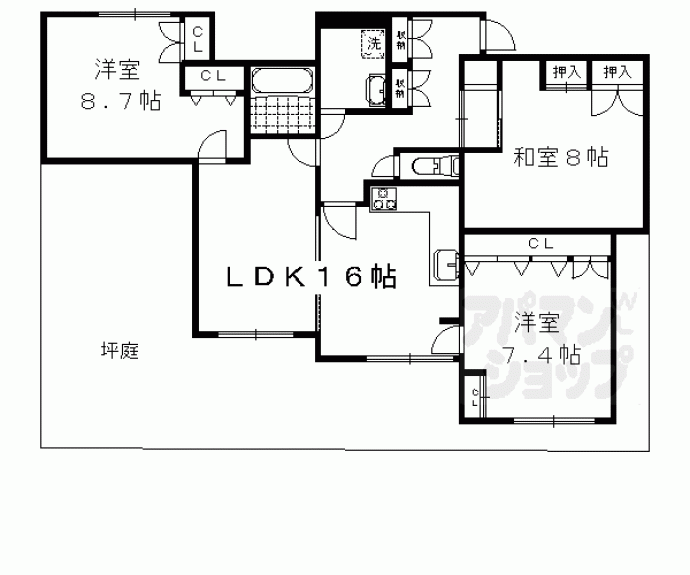 【ＭｅＷｅ下鴨】間取