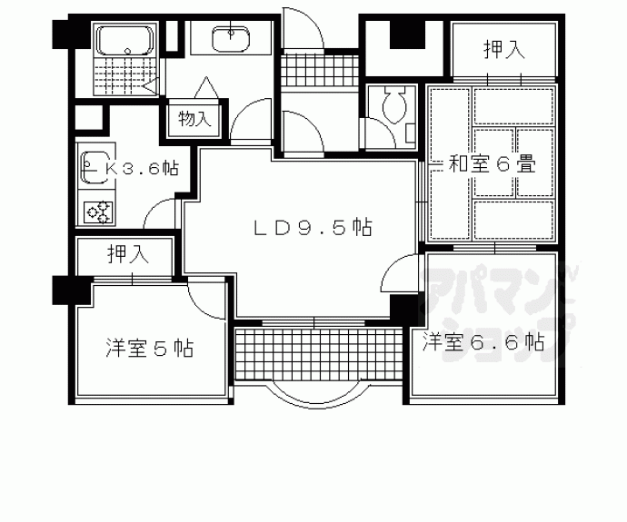 【レヴィア北白川】間取