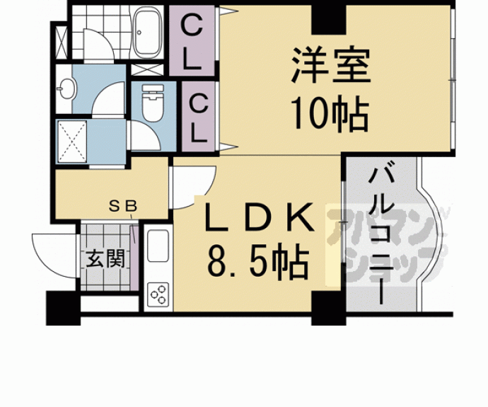 【レヴィア北白川】間取