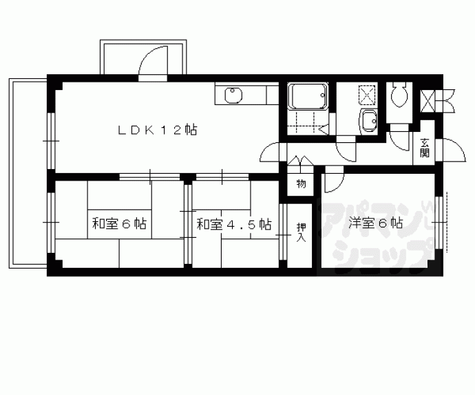 【Ｕ　ｒｅｓｉｄｅｎｃｅ修学院】間取