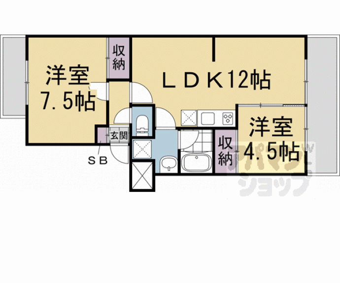【山端マンション】間取