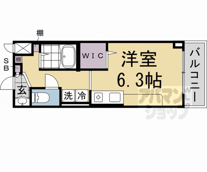 【ＤＥＴＯＭ－１西陣Ⅱ】間取