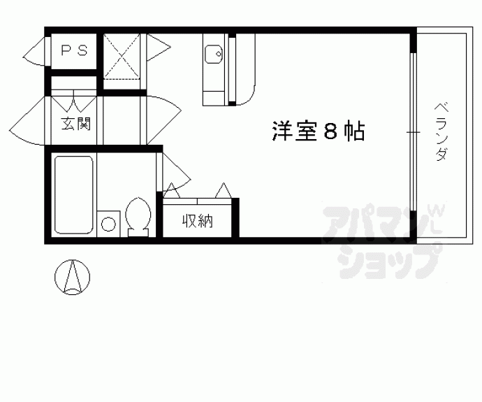 【ＤＥＴＯＭ－１西陣南】間取