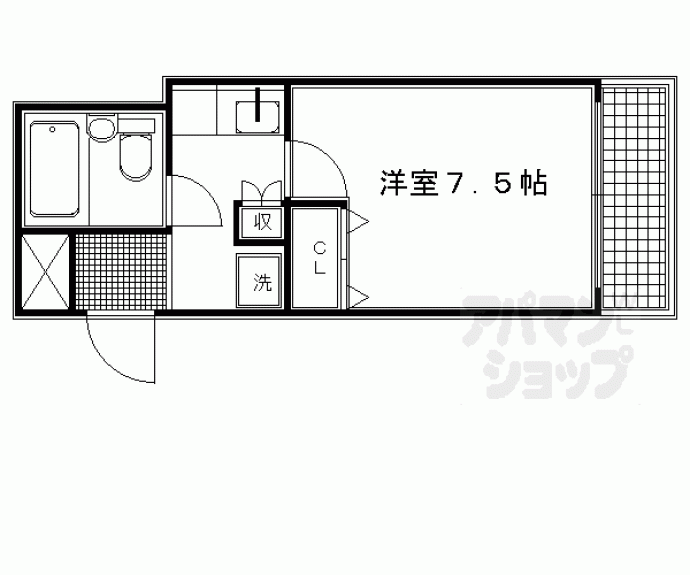 【ＤＥＴＯＭ－１西陣聚楽】間取