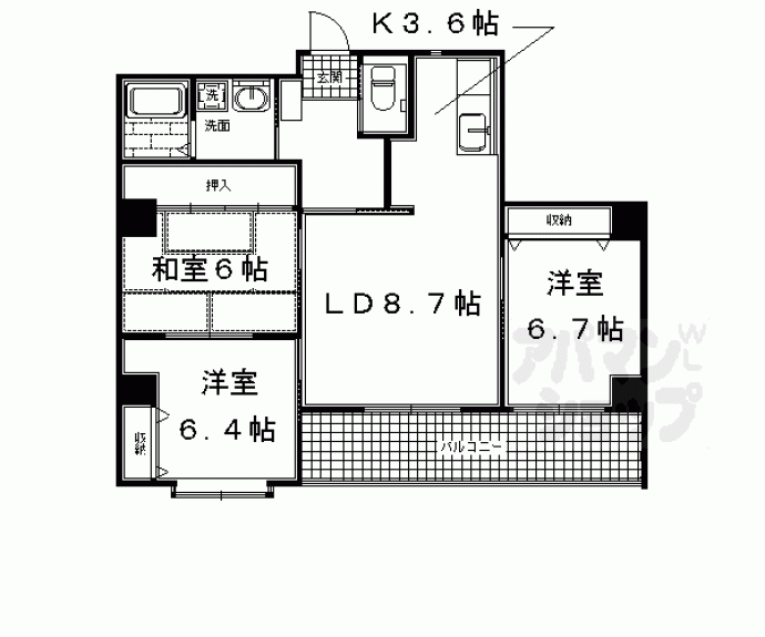 【洛翠舎】間取