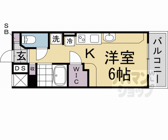 【ＤＥＴＯＭ－１西陣Ⅲ】間取