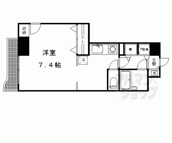 【DETOM-1銀閣寺道】間取