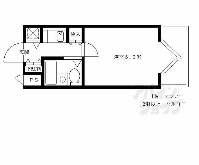 【デ・リード御所北】間取