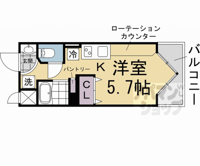 【デ・リード御所北】間取