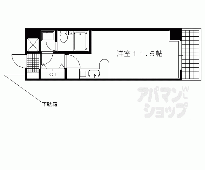 【ライオンズマンション京都東堀川】間取