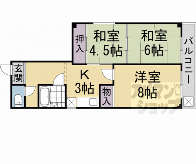 【アリエスハイツ】間取