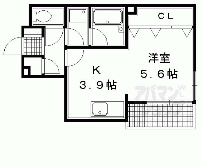 【ホーユウコンフォルト二条城前】間取