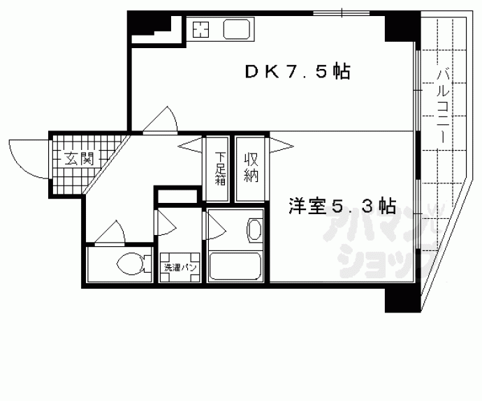 【ホーユウコンフォルト二条城前】間取