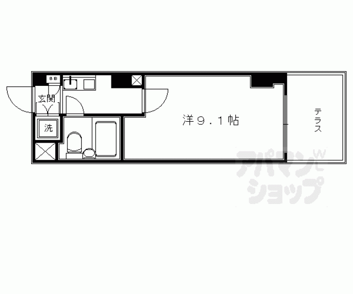 【ホーユウコンフォルト二条城前】間取