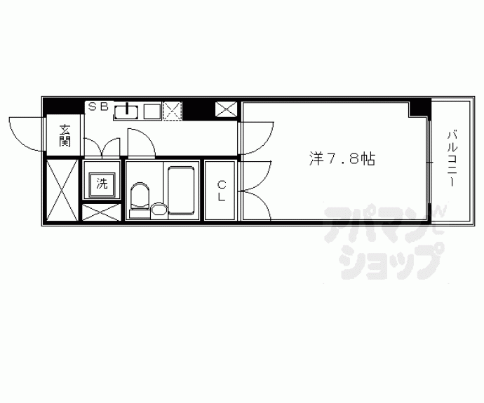 【ホーユウコンフォルト二条城前】間取