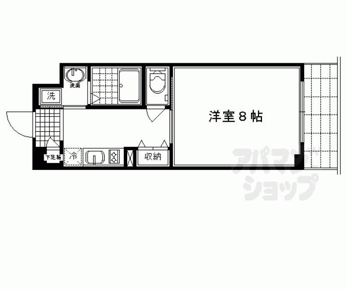 【エイペックス京都西陣】間取