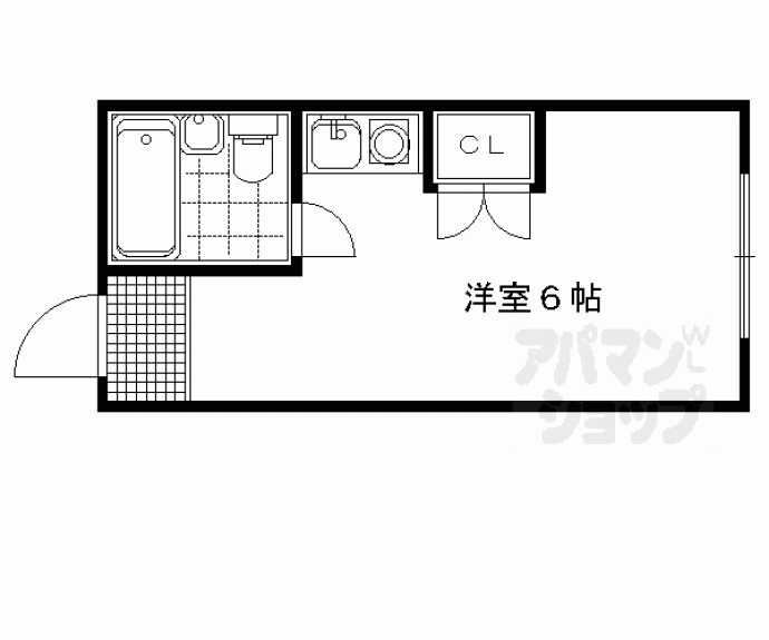 【パインフィールド北白川Ⅰ・Ⅱ】間取