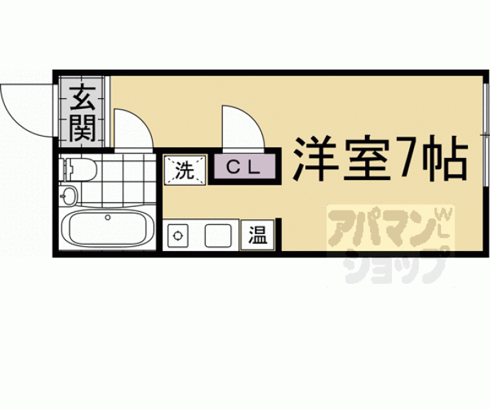 【パインフィールド北白川Ⅰ・Ⅱ】間取