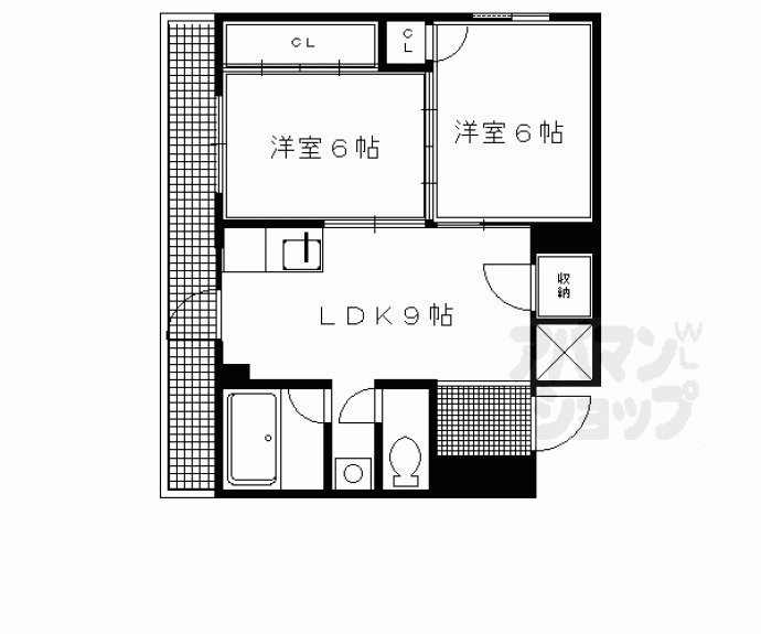【シャトレ西陣】間取