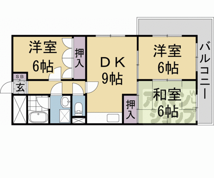 【カーサフジキ】間取