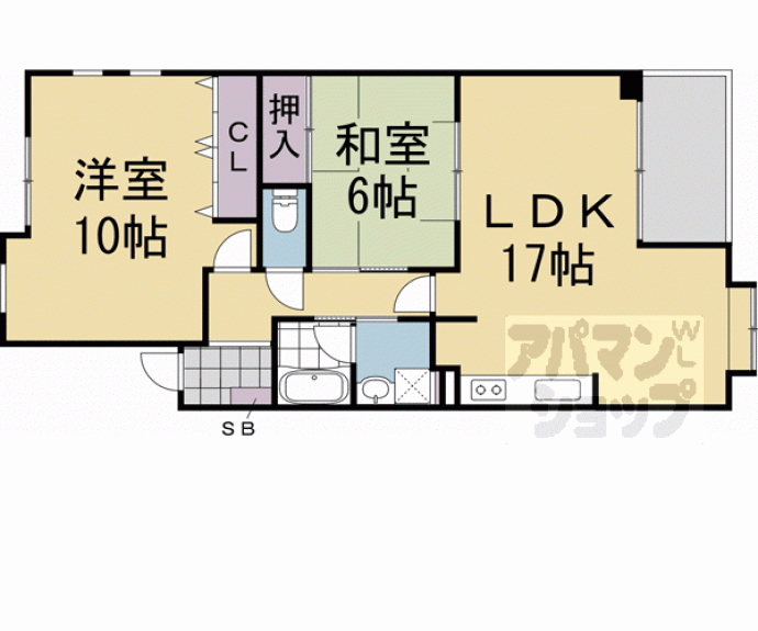 【第３くめマンション】間取