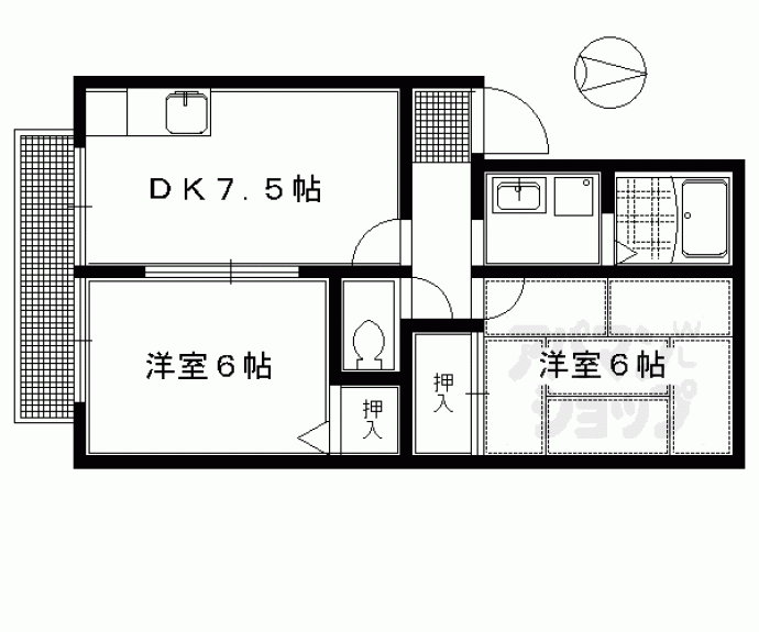 【ハイカムールイーストパディー】間取