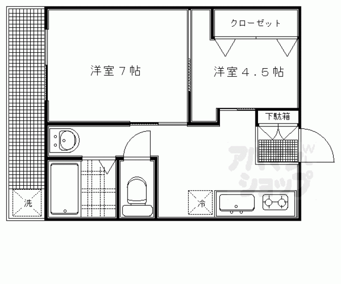 【高徳マンション】間取
