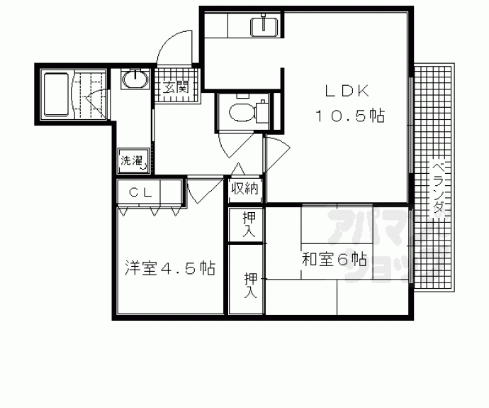 【CLAIR嵯峨】間取