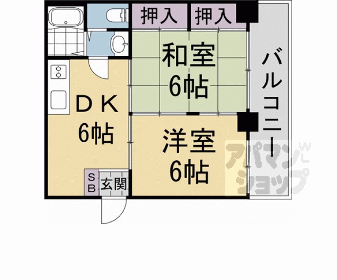 【パレステート日生熊野】間取