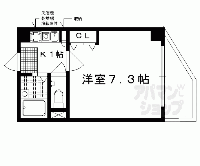 【リバティ東大路】間取