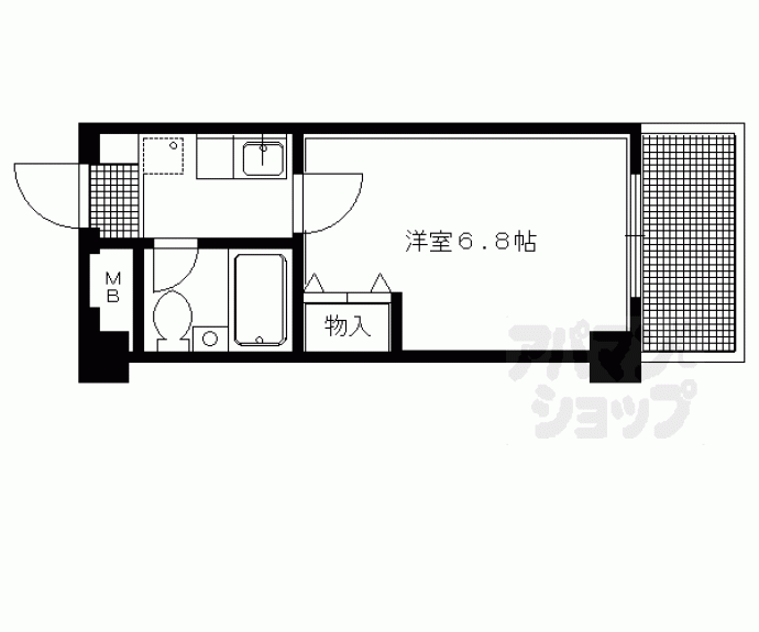 【リバティ東大路】間取