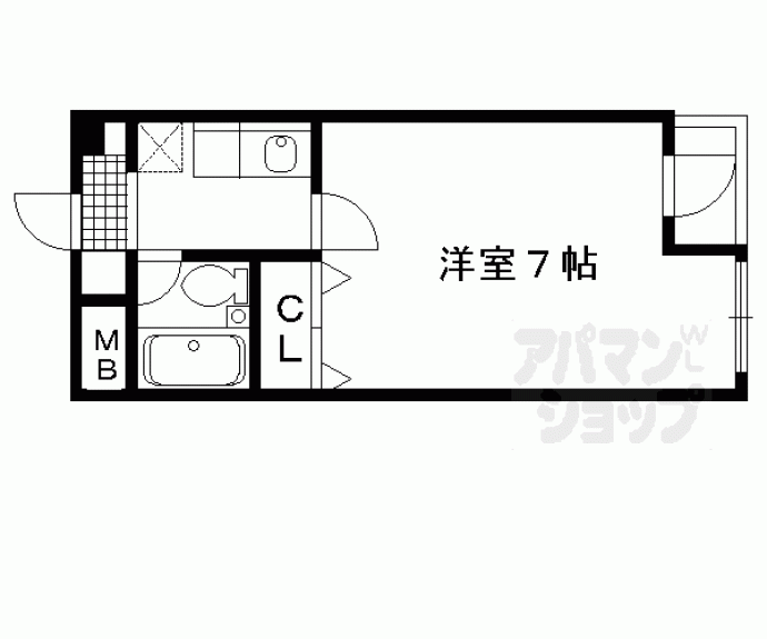 【リバティ東大路】間取