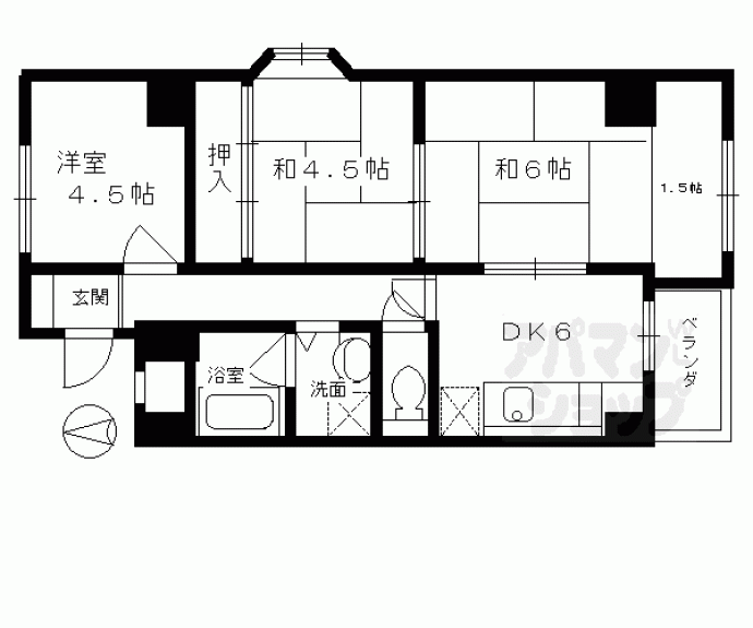 【コスモ星の子ハイツ】間取