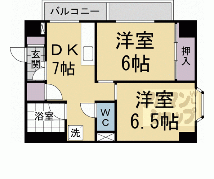 【コスモ星の子ハイツ】間取