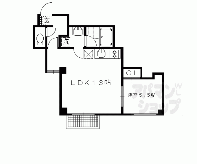【クレール鴨東】間取