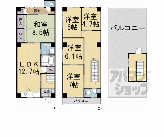 【アスペースＣＳ２】間取