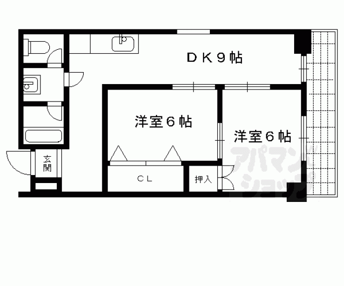 【コーポ円座】間取