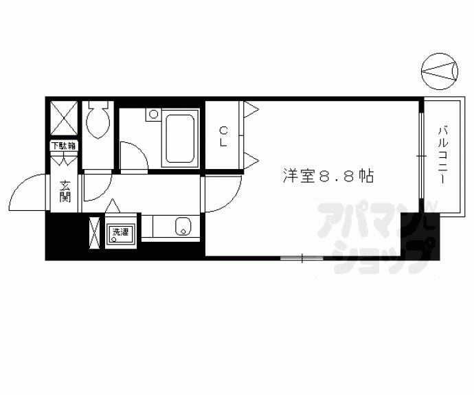 【アクシルコート堀川今出川】間取