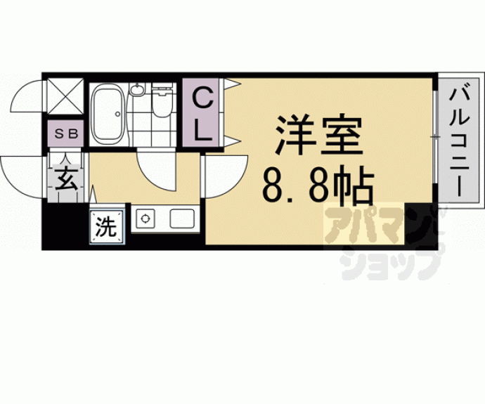 【アクシルコート堀川今出川】間取