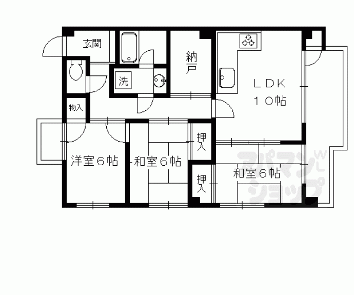 【グレース北園】間取